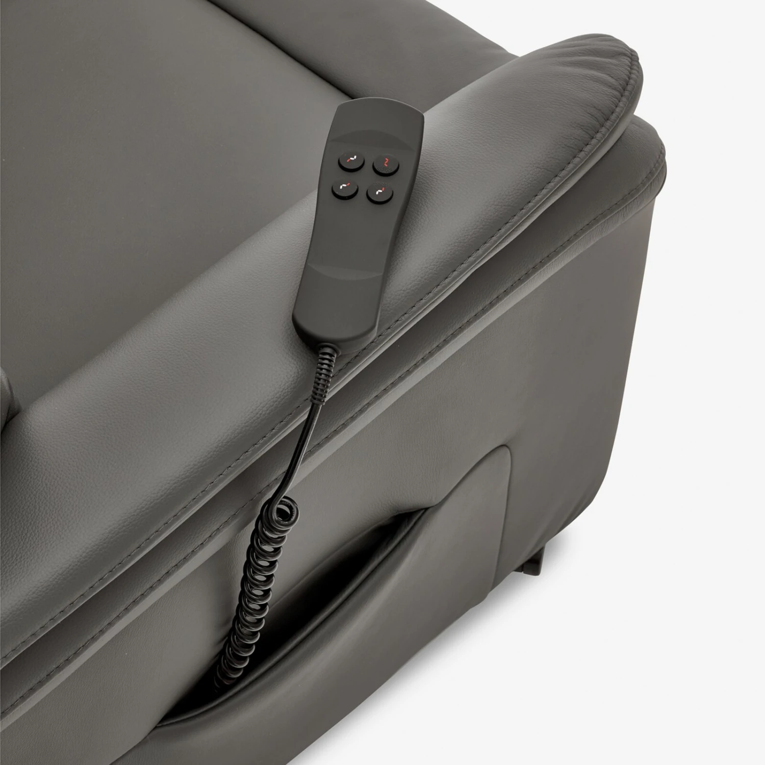 Ledersessel - anthrazit - mit E-Motoren - medium 5 Ledersessel - anthrazit - mit E-Motoren - medium – Bild 5