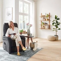 Relaxsessel - anthrazit - mit E-Motor - large -Wohnzimmer Verkäufe 1260003000 10 1600Wx1600H