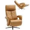Ledersessel - kurkuma - mit Liegefunktion - small