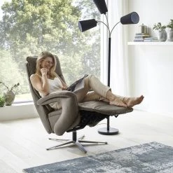 Ledersessel - greystone - mit Liegefunktion - large -Wohnzimmer Verkäufe 1260003200 05 1600Wx1600H