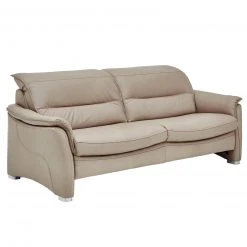 3-Sitzer-Ledersofa - pearl - Basismodell