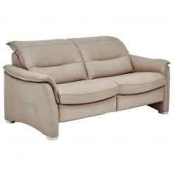 2,5-Sitzer-Ledersofa - pearl - Basismodell