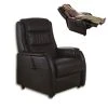 Fernsehsessel - dunkelbraun - Leder - mit Funktionen