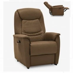TV-Sessel - schoko - mit Fernbedienung