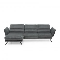 polsterpower Ecksofa - grau - Basismodell - Canapé links -Wohnzimmer Verkäufe 1260005077 09 1600Wx1600H