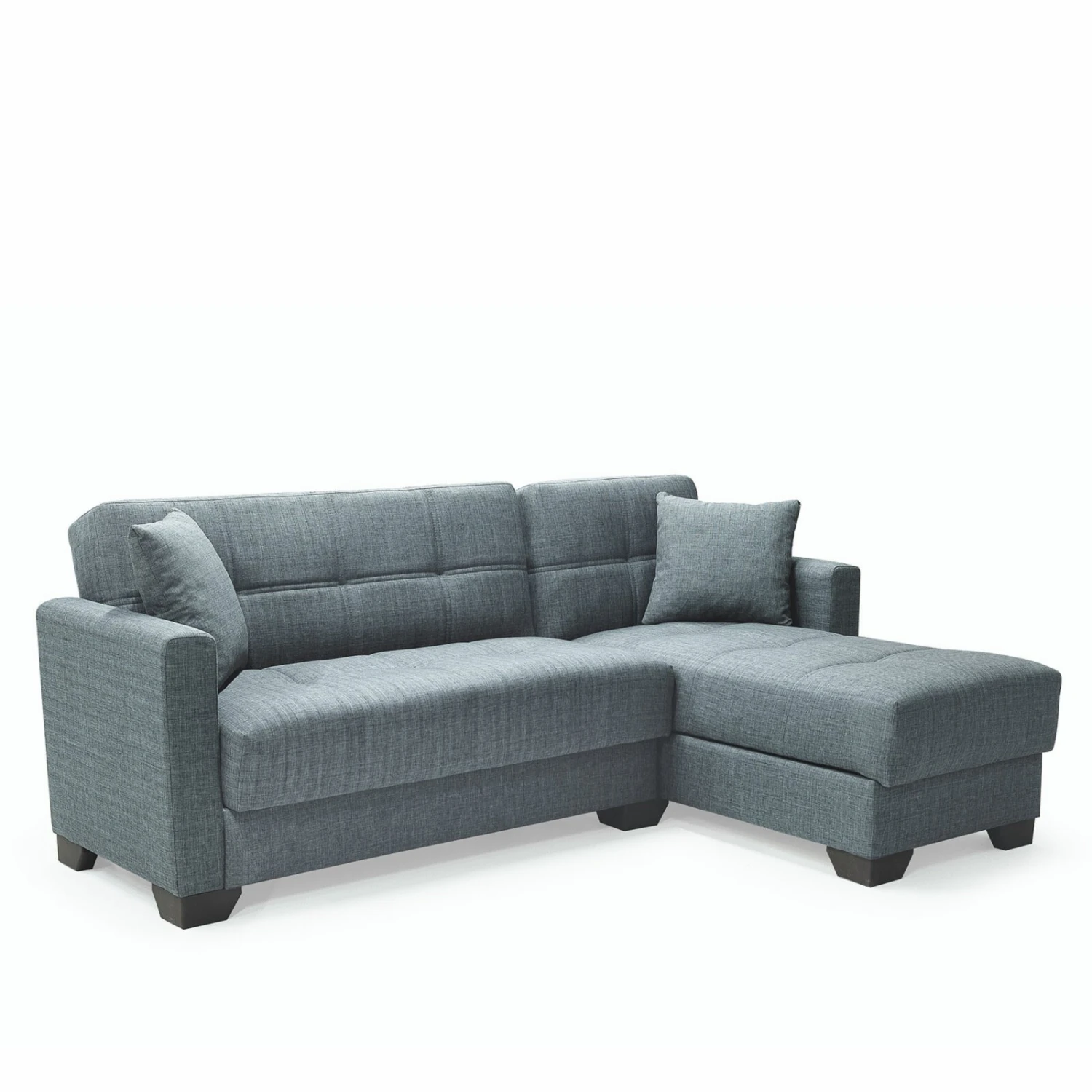 Ecksofa - anthrazit - Webstoff - mit Liegefunktion 9 Ecksofa - anthrazit - Webstoff - mit Liegefunktion – Bild 9