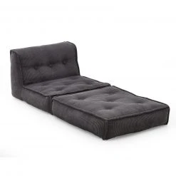 XL-Relaxsessel - grau - Kord - mit Liegefunktion -Wohnzimmer Verkäufe 1313000100 03 1600Wx1600H