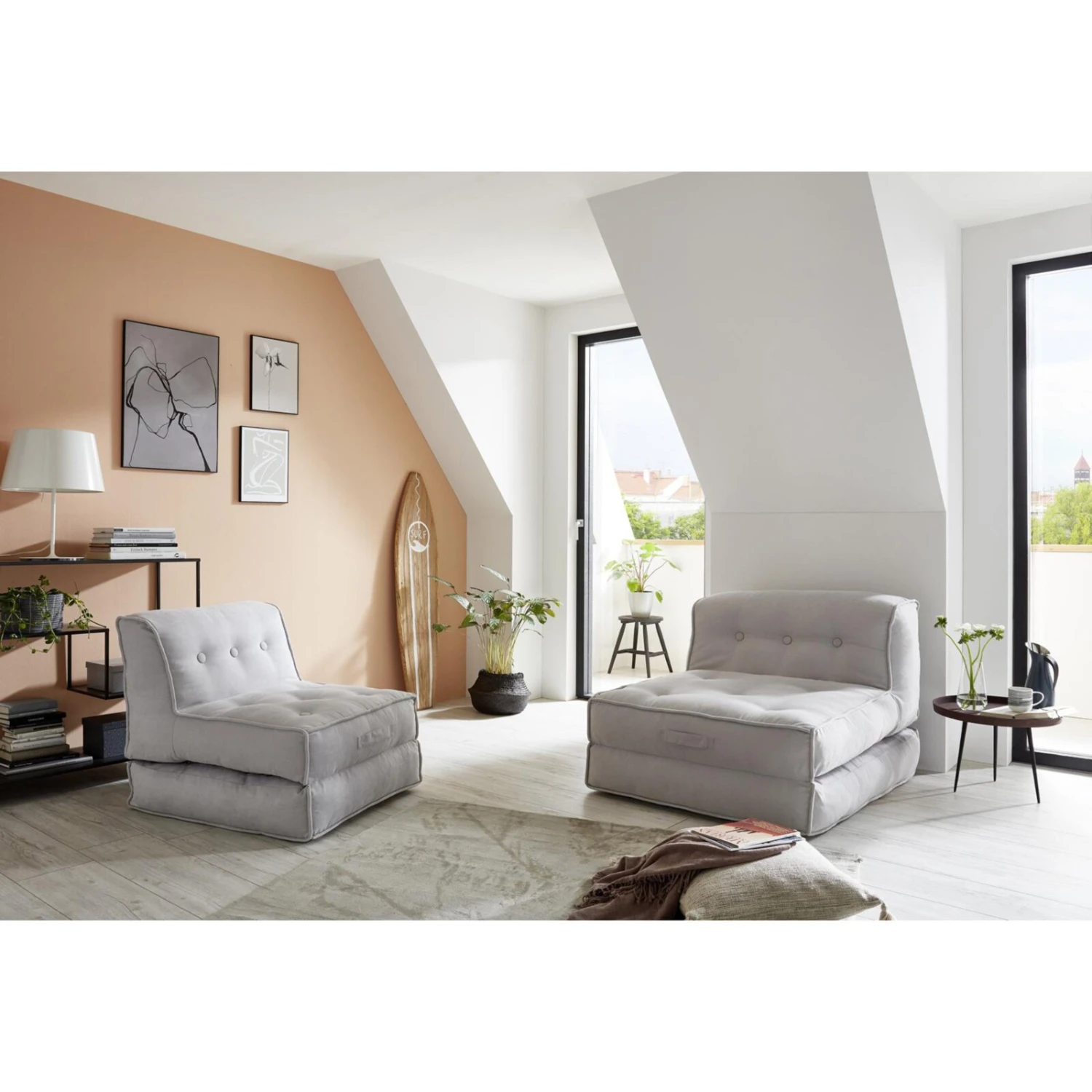 XL-Relaxsessel - hellgrau - mit Liegefunktion 6 XL-Relaxsessel - hellgrau - mit Liegefunktion – Bild 6