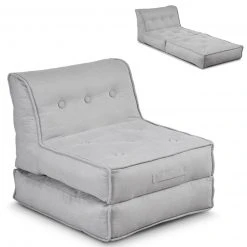 XL-Relaxsessel - hellgrau - mit Liegefunktion