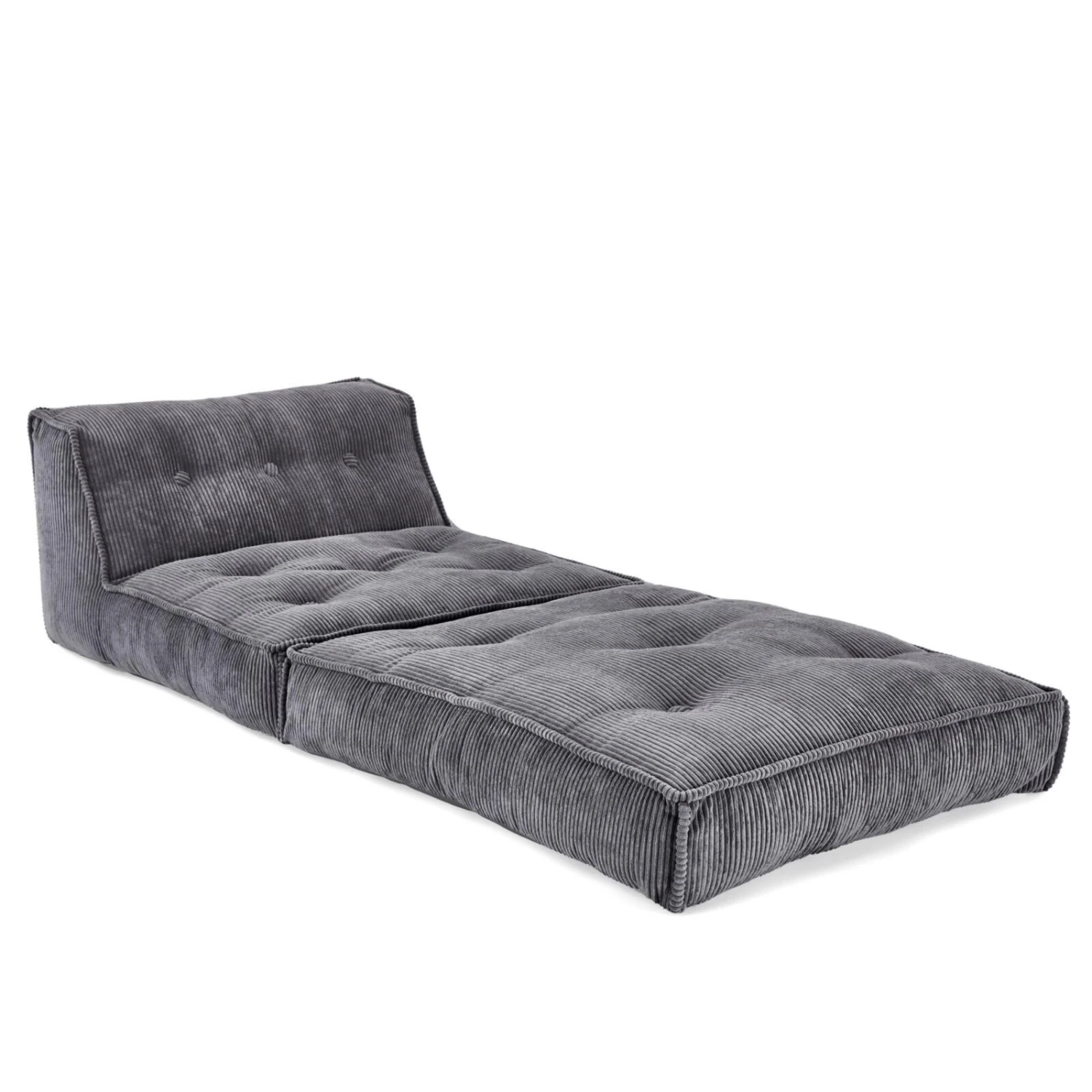 XXL-Relaxsessel - grau - Kord - mit Liegefunktion 3 XXL-Relaxsessel - grau - Kord - mit Liegefunktion – Bild 3