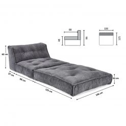 XXL-Relaxsessel - grau - Kord - mit Liegefunktion 12 XXL-Relaxsessel - grau - Kord - mit Liegefunktion -Wohnzimmer Verkäufe 1313000200 06 1600Wx1600H