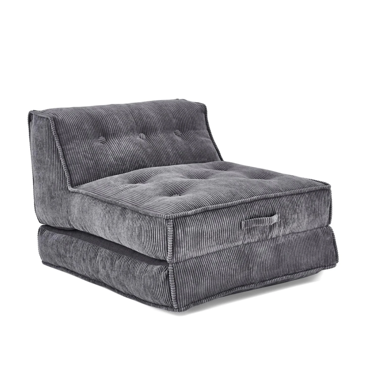 XXL-Relaxsessel - grau - Kord - mit Liegefunktion 7 XXL-Relaxsessel - grau - Kord - mit Liegefunktion – Bild 7