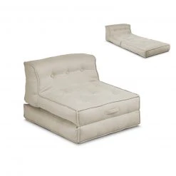 XXL-Relaxsessel - creme - mit Liegefunktion