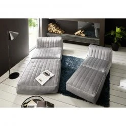 XXL-Relaxsessel - hellgrau - Samtvelours - mit Liegefunktion -Wohnzimmer Verkäufe 1313000402 06 1600Wx1600H