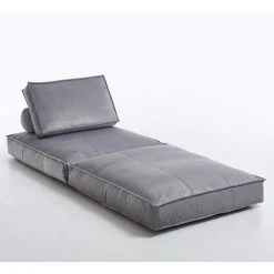 Relaxsessel - hellgrau - Samtvelours - mit Kissen -Wohnzimmer Verkäufe 1313000500 03 1600Wx1600H