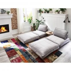 Relaxsessel - hellgrau - Samtvelours - mit Kissen -Wohnzimmer Verkäufe 1313000500 08 1600Wx1600H