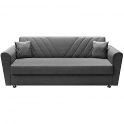 Schlafsofa - anthrazit - Federkern - mit Staukasten