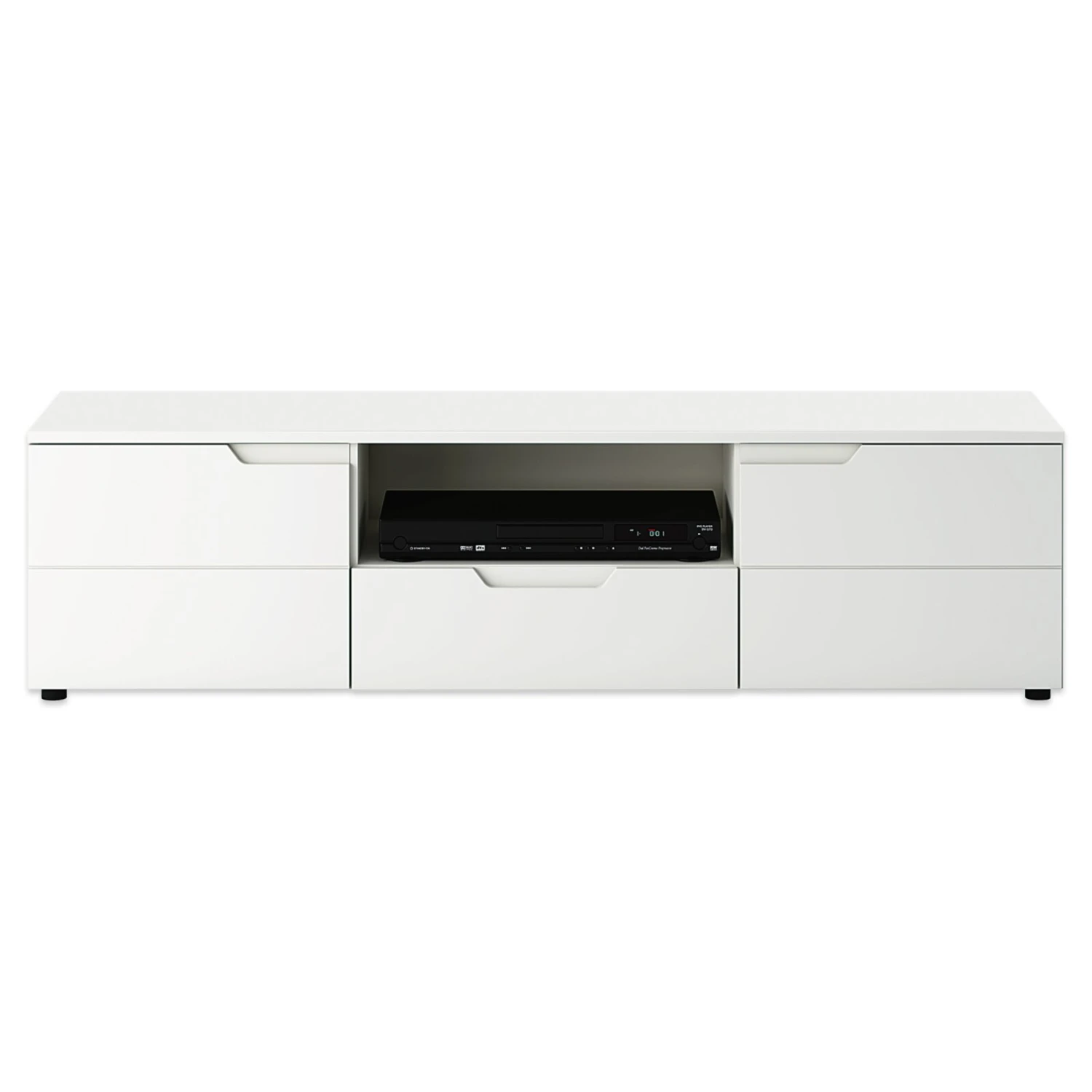 Lowboard HILTON - weiß Hochglanz - 160 cm breit 1 Lowboard HILTON - weiß Hochglanz - 160 cm breit