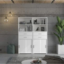 Regal MOVER - weiß - 68 cm 10 Regal MOVER - weiß - 68 cm -Wohnzimmer Verkäufe 1331001100 05 1600Wx1600H