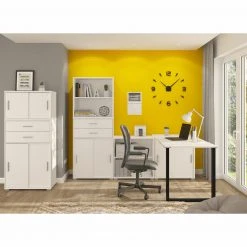 Kommode MOVER - weiß - 2 Schiebetüren - 68x72 cm -Wohnzimmer Verkäufe 1331001200 05 1600Wx1600H