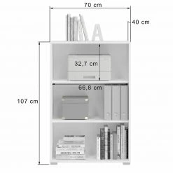 Standregal MOVER - weiß - 68x107 cm -Wohnzimmer Verkäufe 1331001300 03 1600Wx1600H