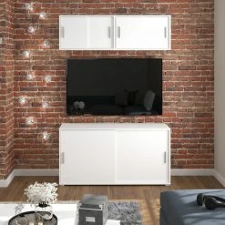 Sideboard MOVER - weiß - 2 Schiebetüren - 136x72 cm 12 Sideboard MOVER - weiß - 2 Schiebetüren - 136x72 cm -Wohnzimmer Verkäufe 1331001900 06 1600Wx1600H