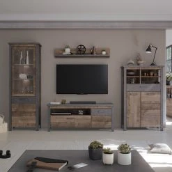 TV-Lowboard OLIVER - Tabak Eiche-Matera - 149 cm breit -Wohnzimmer Verkäufe 1331005100 04 1600Wx1600H