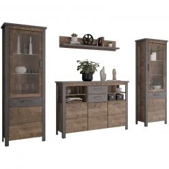 Highboard OLIVER - Tabak Eiche-Matera - 149 cm breit 9 Highboard OLIVER - Tabak Eiche-Matera - 149 cm breit -Wohnzimmer Verkäufe 1331005400 04 1600Wx1600H