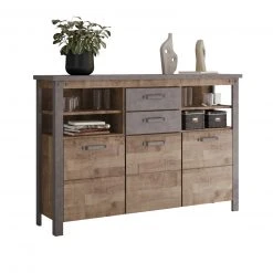 Highboard OLIVER - Tabak Eiche-Matera - 149 cm breit
