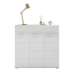 Kommode LINUS - weiß Hochglanz-weiß - 3 Schubkästen - 105 cm -Wohnzimmer Verkäufe 1331007600 03 1600Wx1600H