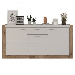 Sideboard PARMA - weiß - Viking Oak - 180 cm -Wohnzimmer Verkäufe 1331007900 04 1600Wx1600H