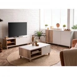 Kommode MENORCA - weiß-Old Style hell - 3 Türen - 160 cm -Wohnzimmer Verkäufe 1332000100 06 1600Wx1600H