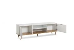 Lowboard GÖTEBORG - weiß-Sonoma Eiche - 160 cm breit -Wohnzimmer Verkäufe 1332000900 03 1600Wx1600H