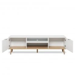 Lowboard GÖTEBORG - weiß-Sonoma Eiche - 160 cm breit -Wohnzimmer Verkäufe 1332000900 04 1600Wx1600H