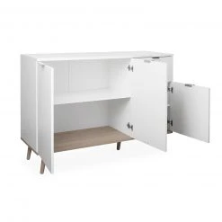 Sideboard GÖTEBORG - weiß-Sonoma Eiche - 120 cm breit -Wohnzimmer Verkäufe 1332001100 03 1600Wx1600H