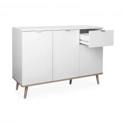 Sideboard GÖTEBORG - weiß-Sonoma Eiche - 120 cm breit -Wohnzimmer Verkäufe 1332001100 04 1600Wx1600H