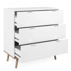 Kommode GÖTEBORG - weiß-Sonoma Eiche - 80 cm breit -Wohnzimmer Verkäufe 1332001300 03 1600Wx1600H