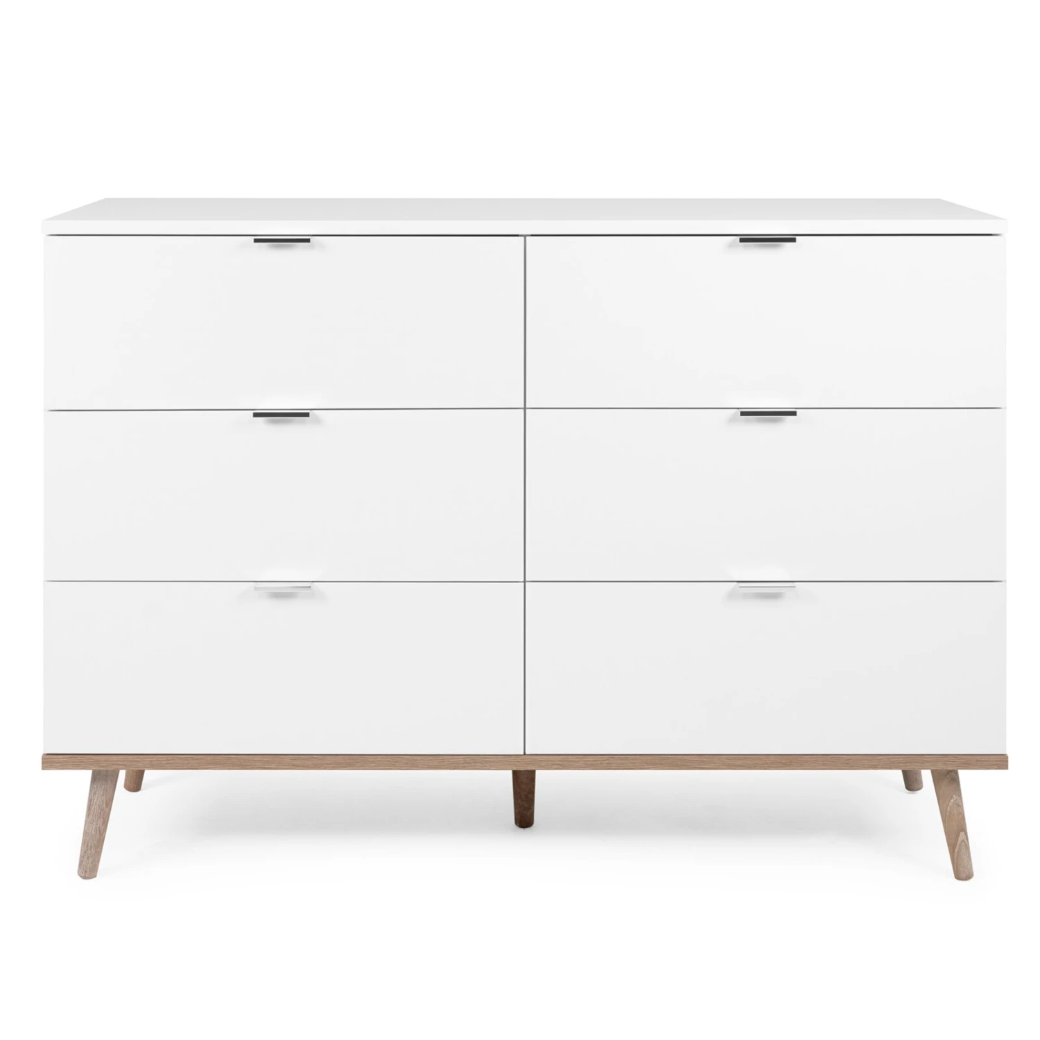 Sideboard GÖTEBORG - weiß-Sonoma Eiche - 120 cm breit 2 Sideboard GÖTEBORG - weiß-Sonoma Eiche - 120 cm breit – Bild 2