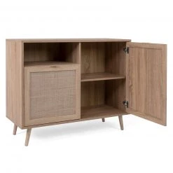 Kommode BALI - Sonoma Eiche-Rafia geflecht - 101 cm breit -Wohnzimmer Verkäufe 1332002500 02 1600Wx1600H