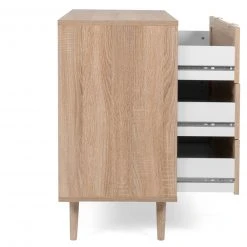 Kommode BALI - Sonoma Eiche-Rafia geflecht - 80 cm breit -Wohnzimmer Verkäufe 1332002600 04 1600Wx1600H