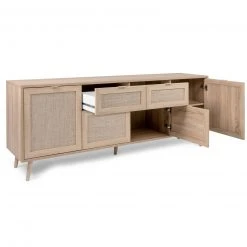 Sideboard BALI - Sonoma Eiche-Rafia geflecht - 180 cm breit 13 Sideboard BALI - Sonoma Eiche-Rafia geflecht - 180 cm breit -Wohnzimmer Verkäufe 1332003000 03 1600Wx1600H