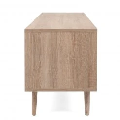 Lowboard BALI - Sonoma Eiche-Rafia geflecht - 150 cm breit -Wohnzimmer Verkäufe 1332003200 05 1600Wx1600H