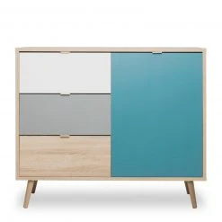 Kommode CUBA - Sonoma Eiche - tricolor- 103 cm breit -Wohnzimmer Verkäufe 1332003300 02 1600Wx1600H