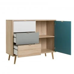 Kommode CUBA - Sonoma Eiche - tricolor- 103 cm breit -Wohnzimmer Verkäufe 1332003300 03 1600Wx1600H