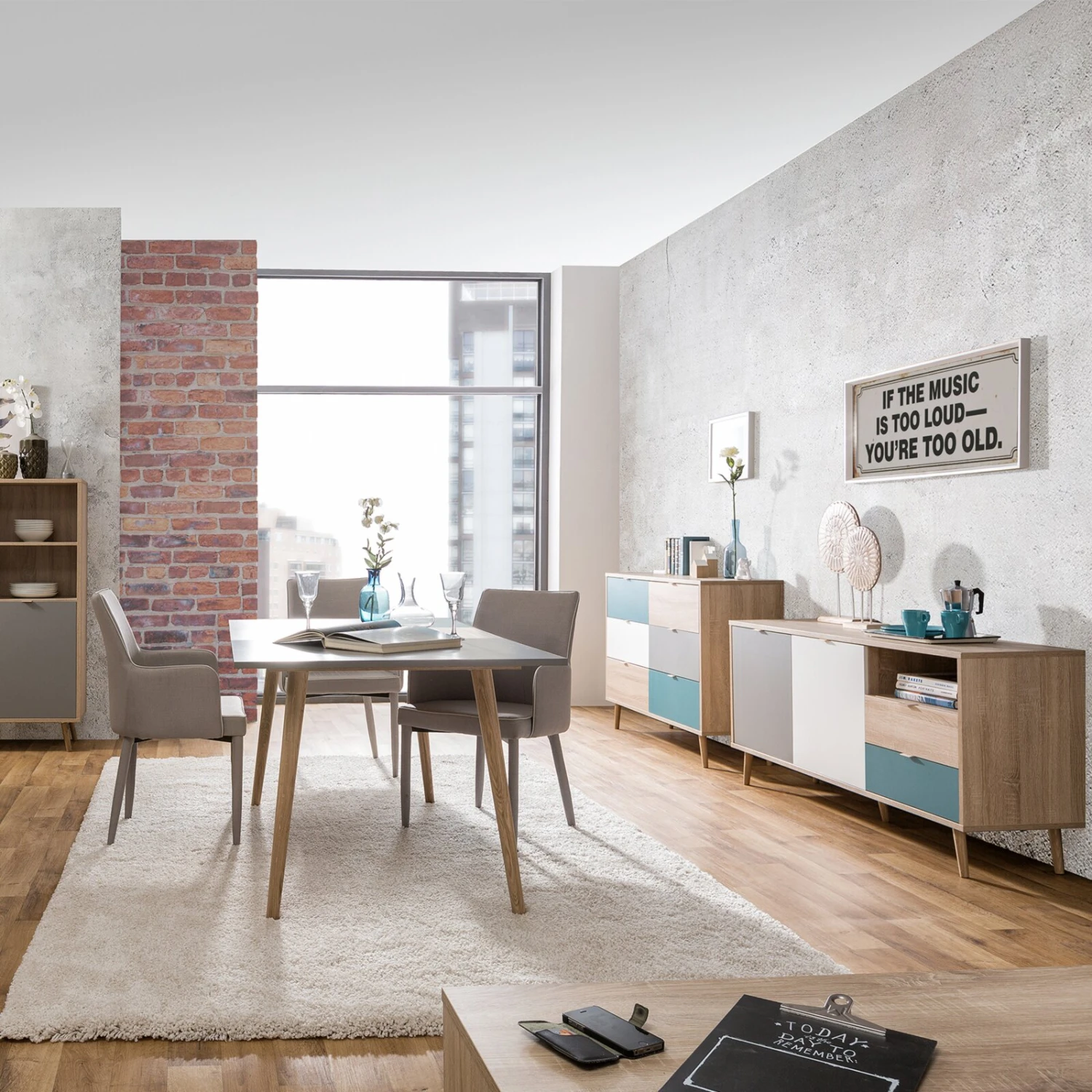 Sideboard CUBA - Sonoma Eiche - tricolor - 120 cm breit 8 Sideboard CUBA - Sonoma Eiche - tricolor - 120 cm breit – Bild 8