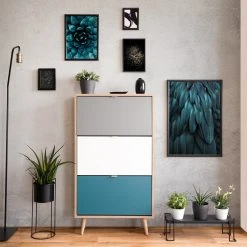 Schuhkipper CUBA - Sonoma Eiche - tricolor- 70 cm breit -Wohnzimmer Verkäufe 1332003600 09 1600Wx1600H