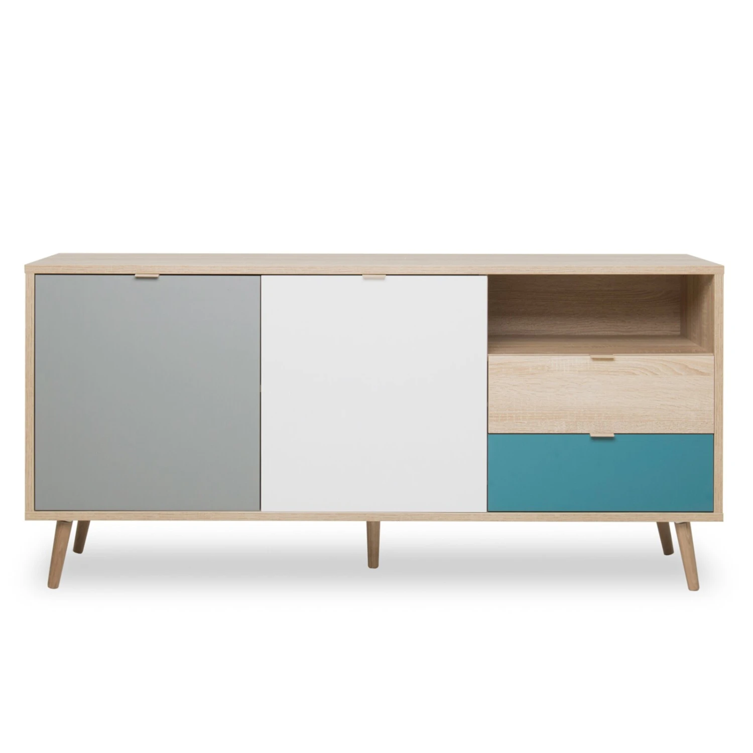 Sideboard CUBA - Sonoma Eiche - tricolor- 150 cm breit 2 Sideboard CUBA - Sonoma Eiche - tricolor- 150 cm breit – Bild 2