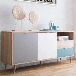 Sideboard CUBA - Sonoma Eiche - tricolor- 150 cm breit 15 Sideboard CUBA - Sonoma Eiche - tricolor- 150 cm breit -Wohnzimmer Verkäufe 1332003700 08 1600Wx1600H