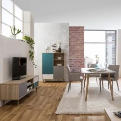 Highboard CUBA - Sonoma Eiche - tricolor - 103 cm breit -Wohnzimmer Verkäufe 1332003800 09 1600Wx1600H