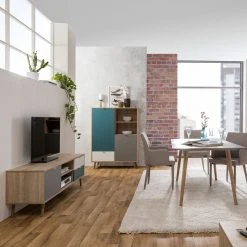 Lowboard CUBA - Sonoma Eiche - tricolor - 150 cm breit 17 Lowboard CUBA - Sonoma Eiche - tricolor - 150 cm breit -Wohnzimmer Verkäufe 1332003900 09 1600Wx1600H